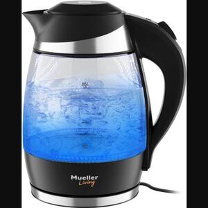 BNIB Mueller Ultra 1500W Electric Glass Kettle with SpeedBoil Tech